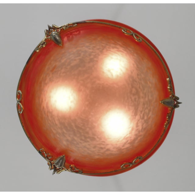 French Art Deco Pendant Light by Charles Schneider - 1925 Chandelier France For Sale - Image 10 of 14