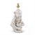 Italian 1970s Blanc De Chine Style Italian Ceramic Tropical Monkey Table Lamp For Sale - Image 3 of 5