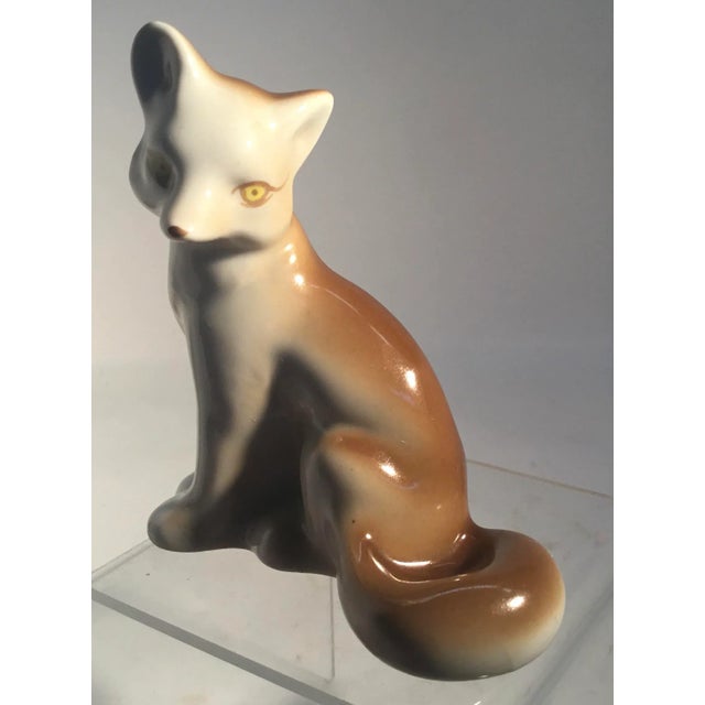 Mid-Century Modern Vintage Russian Porcelain Figurine of a Fox For Sale - Image 3 of 12
