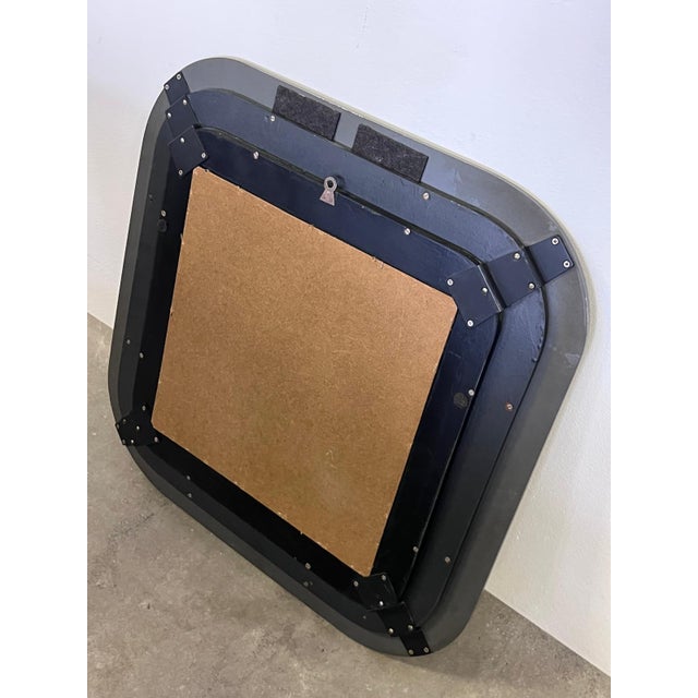 1970s Wooden Wall Mirror, 1970s For Sale - Image 5 of 8