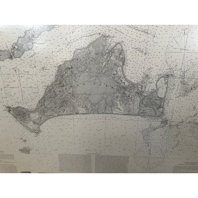 Map of Martha's Vineyard, Nantucket and Block Island Antique Coast Survey Framed For Sale - Image 11 of 12