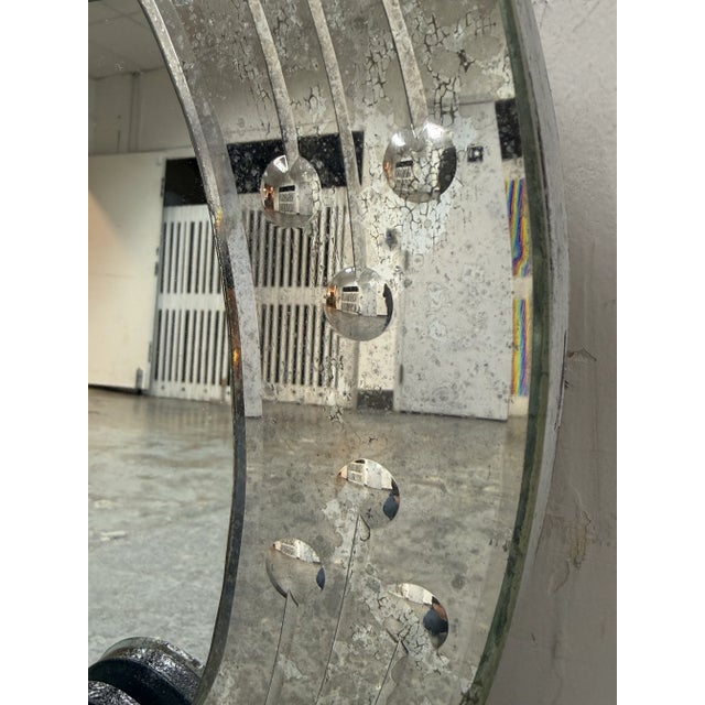 Silver Restoration Hardware Venetian Style Wall Mirror For Sale - Image 8 of 12