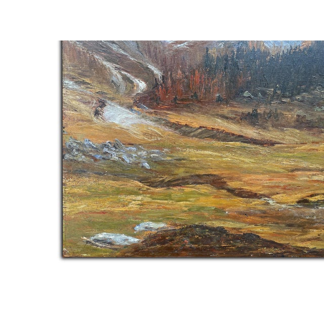 Marcelliano Canciani, Monte Tuglia, 1890s, Oil Painting on Panel, Framed For Sale - Image 5 of 13
