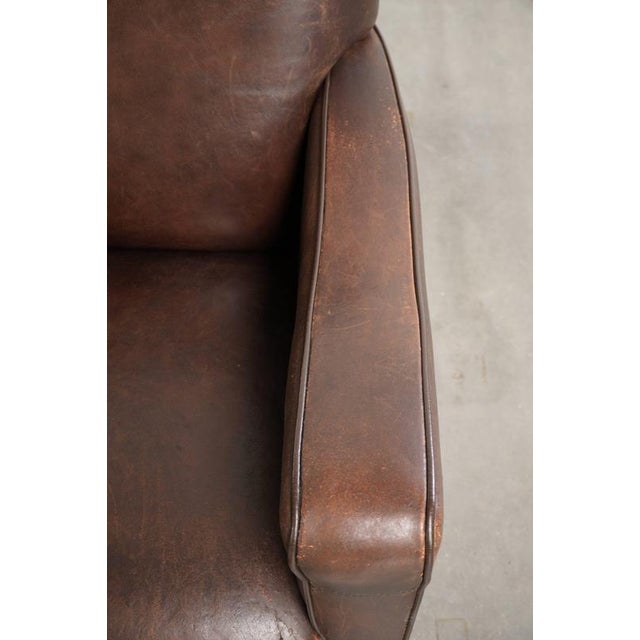Vintage English Sheepskin Lounge Chairs, Set of 2 For Sale - Image 9 of 14