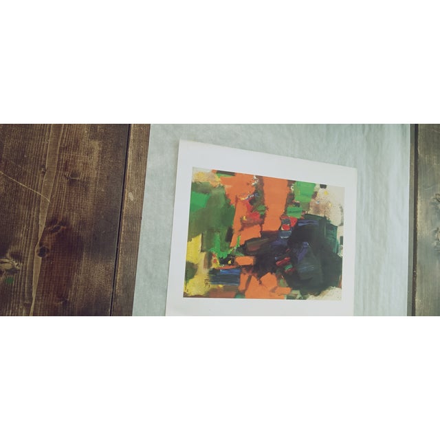 Abstract 1980s Original Print Titled Heraldic Call Hans Hofmann For Sale - Image 3 of 7