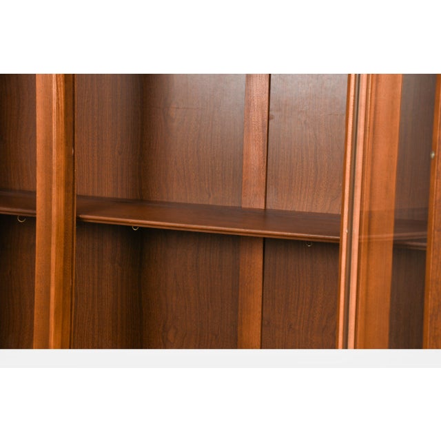 1960s Mid-Century Highboy Hutch China Closet Buffet in Style of Kent Coffey Perpspecta Series For Sale - Image 12 of 15