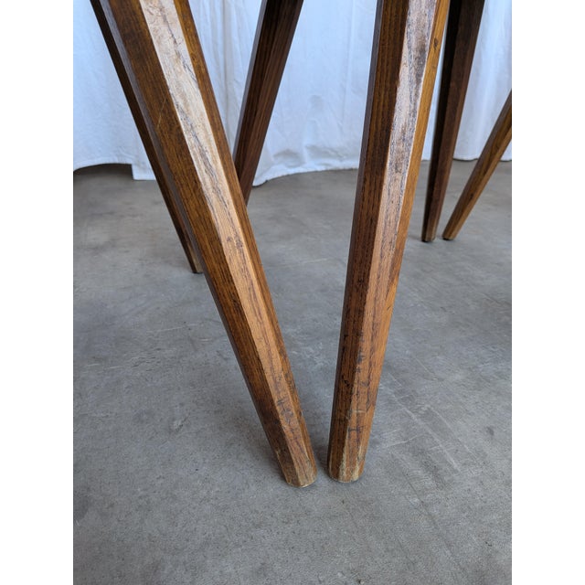 Farmhouse Tyrolean Chair with Heart Cutout Back, 1970s, Set of 8 For Sale - Image 13 of 18