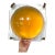 Vintage Space Age Amber Lucite 13 Inch Bubble Dome Wall Sculpture Pop Art Panel For Sale