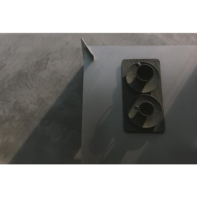 Metal Bali Stainless Steel Coffee Table by Zincutec For Sale - Image 7 of 9