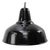 1920s Vintage Industrial Dutch Black Enamel Pendant Lights from Philips, Holland For Sale - Image 5 of 5