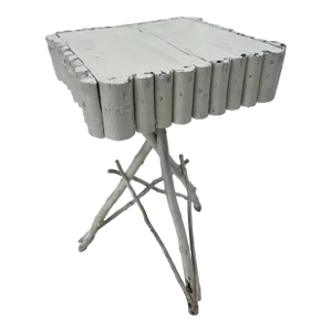 Antique Painted Adirondack Twig Side Table