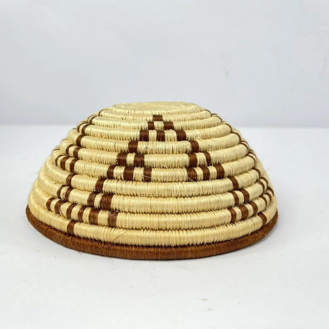 African Early 20th Century Zulu Basket South Africa 7inch MATTER COLLECTION For Sale - Image 3 of 6