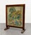 Antique Needlepoint Fires Screen With Cottage Garden Scene, Wood Framed Hearth Screen, C. 1920s–1940s For Sale - Image 10 of 11