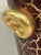 Vintage Italian Oxblood Red & Gold Crackle Glass Ice Bucket With Gilt Handles For Sale - Image 4 of 9