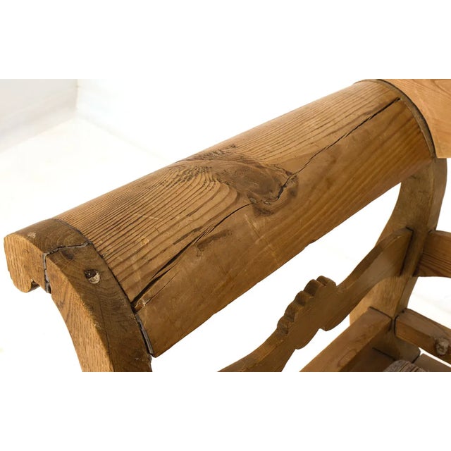Late 19th Century 1800s Swedish Pine Storage Bench For Sale - Image 5 of 5