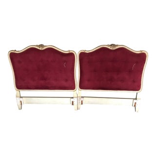 1960s Hollywood Regency French Headboards - a Pair For Sale