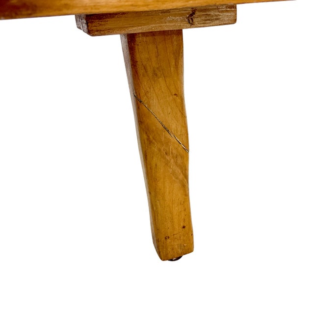 Vintage 1950s Mid-Century Freeform Biomorphic Maple Forme Libre Coffee Table - Van Sciver - Kidney Puddle Boomerang Occasional Tripod Table For Sale - Image 17 of 18