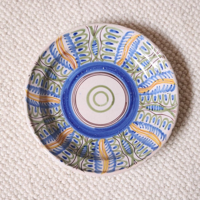 Add timeless Mediterranean charm to your collection with these 19th century Spanish pottery plates, beautifully...