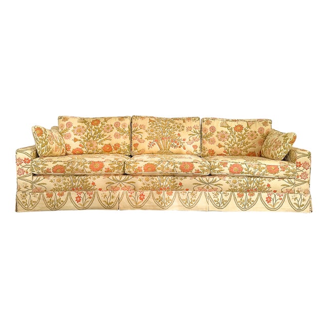 Vintage Floral Sofa For Sale