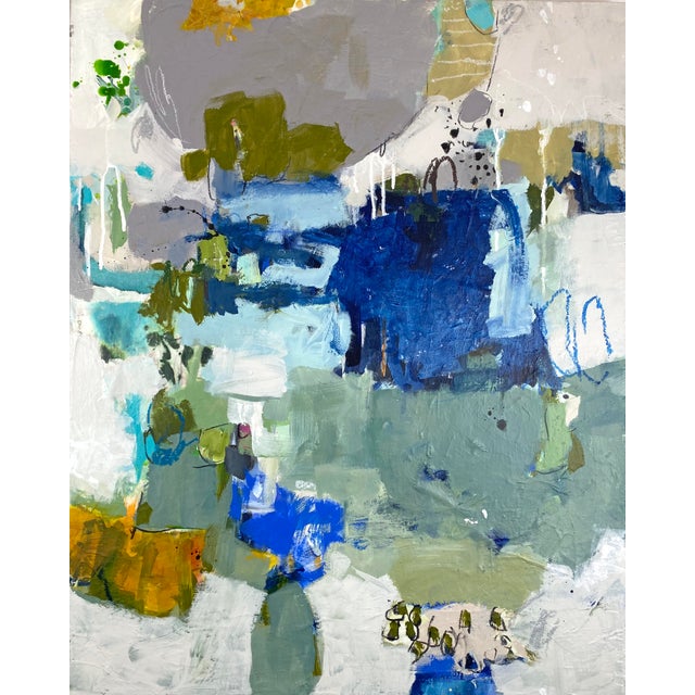 Abstract Mixed Media Painting by Gina Cochran -- "Too Much & Too Often" For Sale - Image 6 of 6