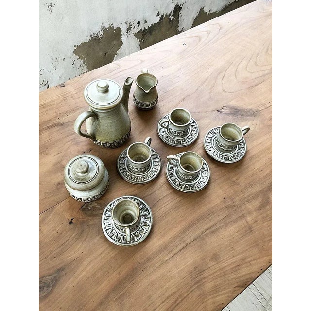 Coffee Set by Marius Besson, 1970s, Set of 15 For Sale - Image 16 of 18