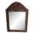 Rare Antique French Tramp Art Mirror, 25" T X 16” W For Sale