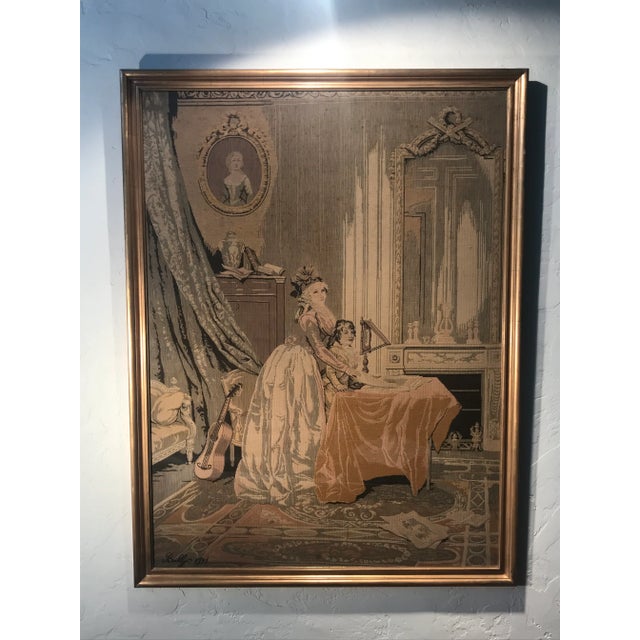 Textile 18th Century Antique French Tapestry For Sale - Image 7 of 9