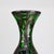 Antique Alvin Manufacturing Co. Art Nouveau Foliate Sterling Silver Over Emerald Green Glass Vase C1890 Measures - 8 1/8"...