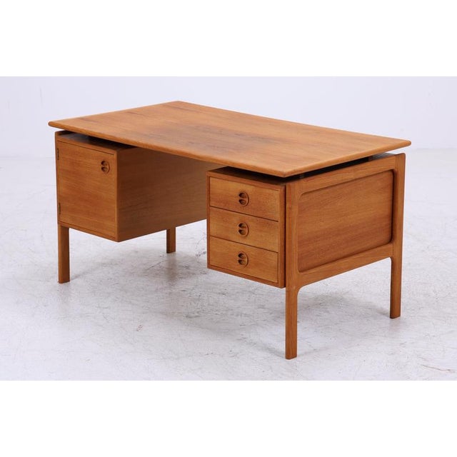 Mid-Century Danish Teak Desk by Arne Vodder, 1960s For Sale - Image 16 of 17