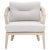 Web Outdoor Club Chair, Pumice & Grey Teak with White & Taupe Rope For Sale - Image 11 of 11