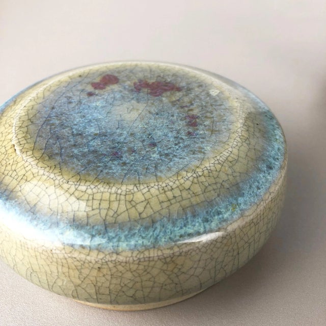 Abstract Ceramic Studio Pottery Can with Lid by Wendelin Stahl, Germany, 1970s For Sale - Image 12 of 18