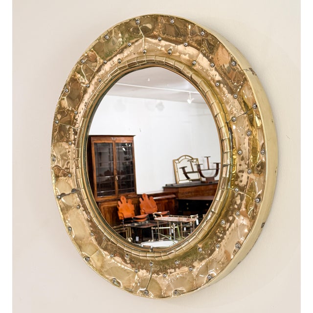 Mid 20th Century French Modern 'Constellation' Round Mirror by Fitterman - Paris (Dia 25 7/8) For Sale - Image 4 of 8