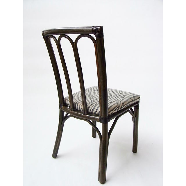 1970s Dining Chairs in Rattan and Bamboo from McGuire, USA, 1970s, Set of 6 For Sale - Image 5 of 18