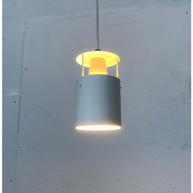 1960s Mid-Century Modern Danish Minimalist Fyrtønden Pendant Lamp by Asger Bay Christiansen for Lys, 1960s For Sale - Image 5 of 18