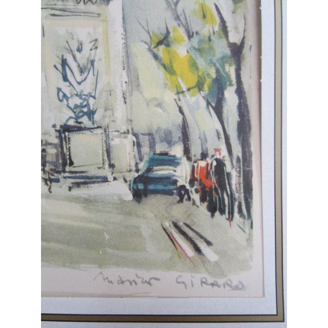 Impressionist Marius Girard L Arc De Triomphe Impressionist Cityscape French Lithograph For Sale - Image 3 of 11