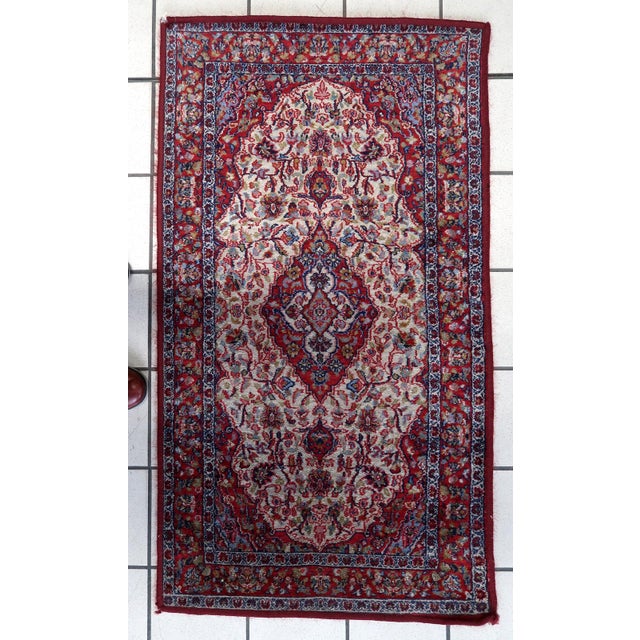 1970s, Vintage Indian Rug 2.1' X 3.9' For Sale - Image 13 of 13