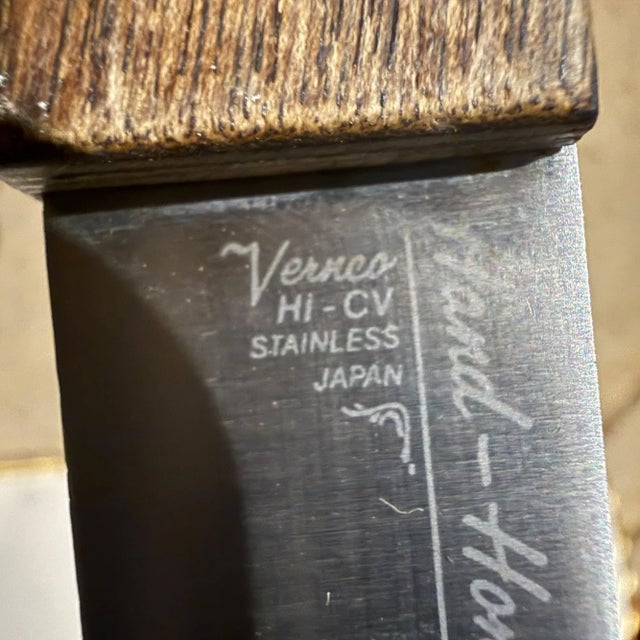 Vintage Vernco Hand Honed Hi CV Stainless Steel Japan Paring Knife Set 5 For Sale In San Diego - Image 6 of 13