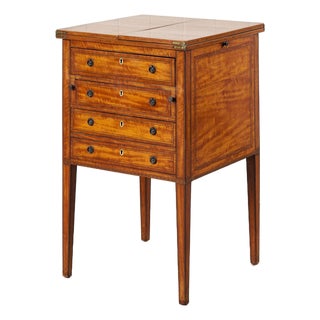 Early 19th Century Mahogany Inlaid Writing Cabinet For Sale