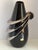 Very unique 14 inch Italian Bellini, black art glass vase. Please look at pictures for overall detail. Feel free to reach...