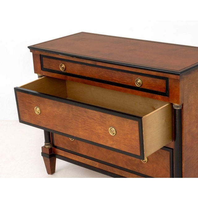 Century French Empire Style Mahogany Chests, Pair For Sale In New York - Image 6 of 9
