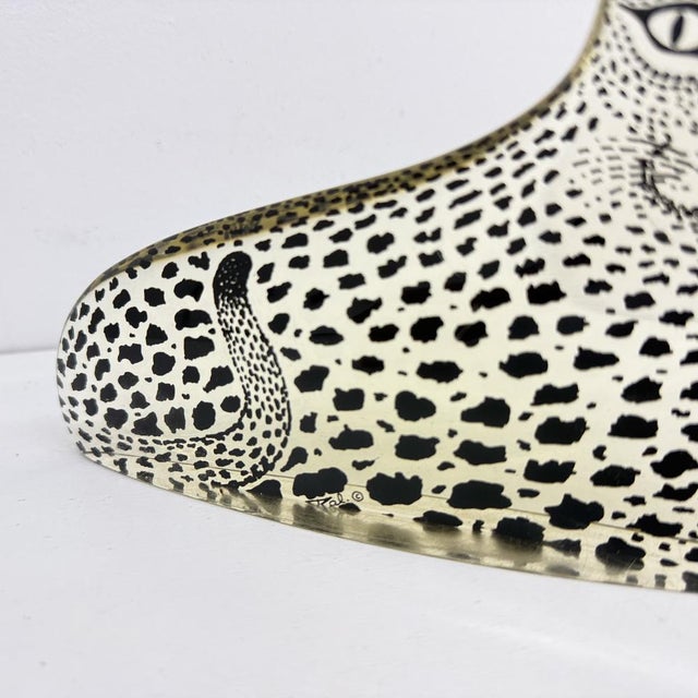 Plastic Large Mid-Century Modern Resin Leopard by Abraham Palatnik, Brazil, 1970s For Sale - Image 7 of 18