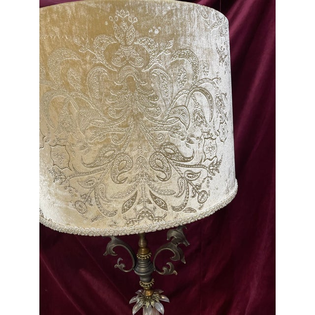 Pair of 1960s Regency Murano Style Lamps For Sale - Image 11 of 12