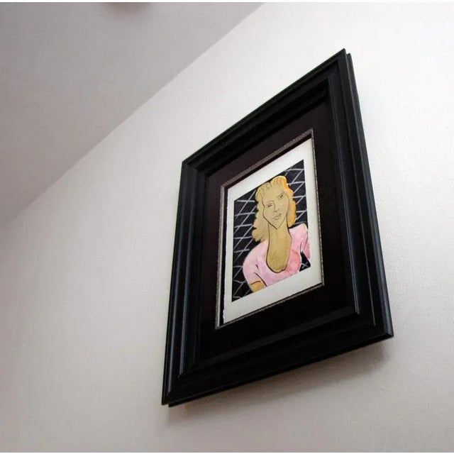 1940s Henri Matisse "La Dame Au Corsage Rose" Limited Edition Lithograph, Paris 1943, Custom Framed For Sale - Image 5 of 7