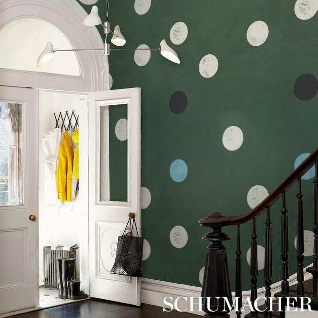 Not Yet Made - Made To Order Schumacher x Backdrop Monte Carlo Wallpaper In Deep Green For Sale - Image 5 of 5