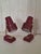 Mid-Century Bedside Lamps in Red Lacquered Metal with Brass Accents, 1960s, Set of 2 For Sale - Image 6 of 7