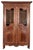19th Century French Glazed Fruitwood Armoire / Vitrine, 1800s For Sale
