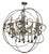 Rome Smokey Crystal Chandelier in a Polished Aluminum Finish by Artwood For Sale - Image 4 of 5
