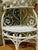 Vintage 1960s White Wicker & Rattan Corner Étagère – Ornate Heart + Scroll Motif, 3-Tier, 60" H For Sale In Providence - Image 6 of 18