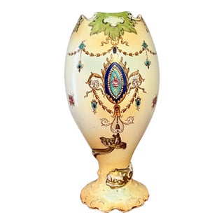 Antique S. Fielding & Co. Crown Devon Vase For Sale