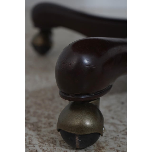 Kittinger Burgundy Tufted Leather Executive Desk Chair For Sale - Image 13 of 18